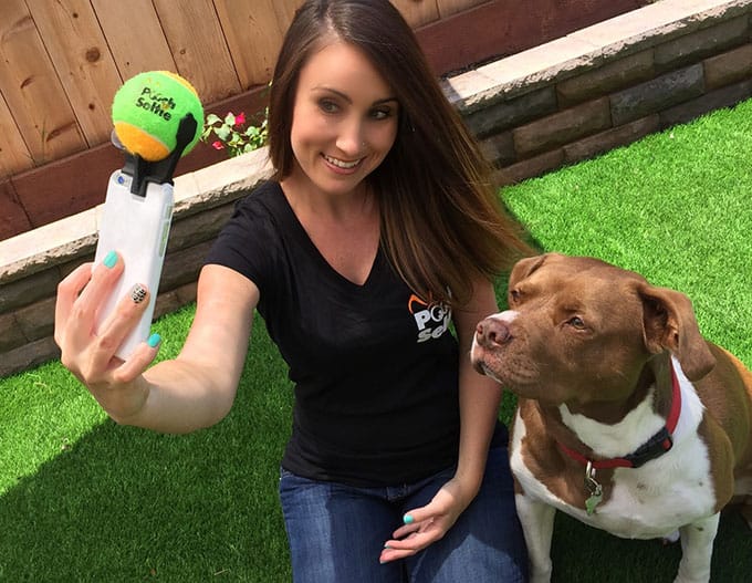 Pooch Selfie tennis ball toy