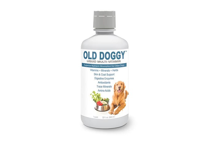 Photo of a supplement for old dogs.