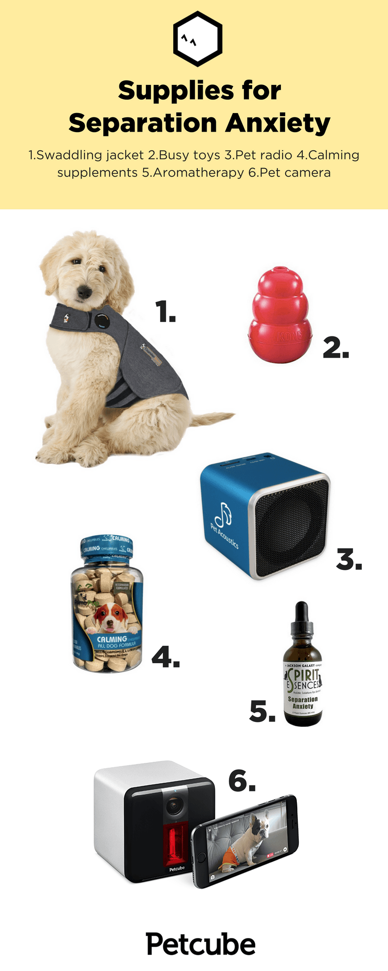 6 Supplies to Calm Your Dog's Separation Anxiety Toys