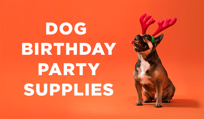 Dog party supplies cover