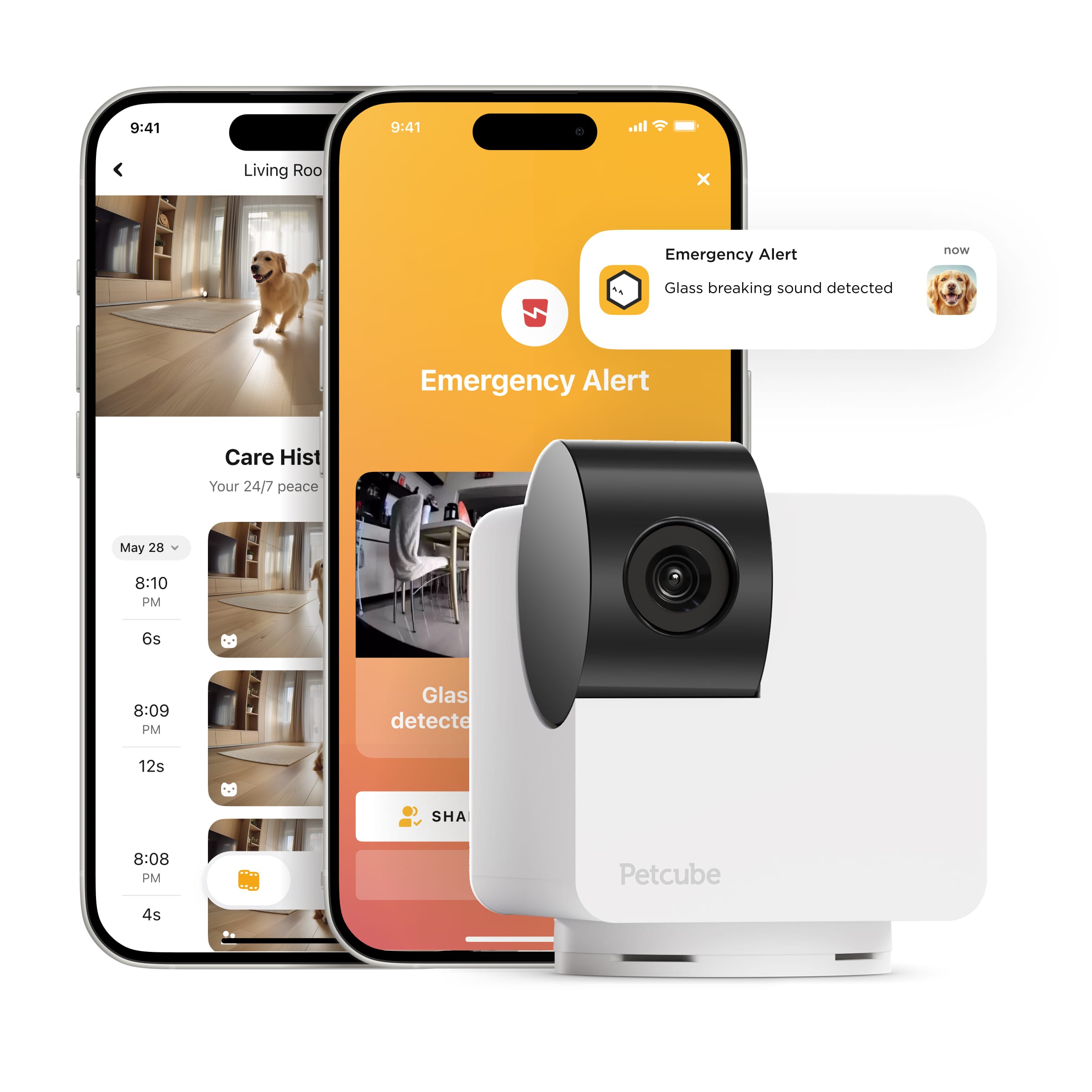 Petcube Cam 360 Smart Pet Camera with 360° View Vet Chat