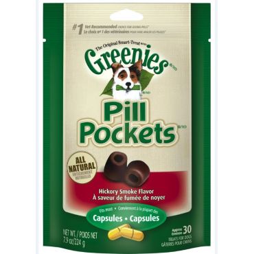 Greenies Pill Pockets Canine Hickory Smoke Flavor Dog Treats